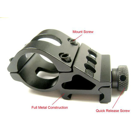 NcStar MFL1 1" Off Set Mount for Flashlight / rifle weaver rail